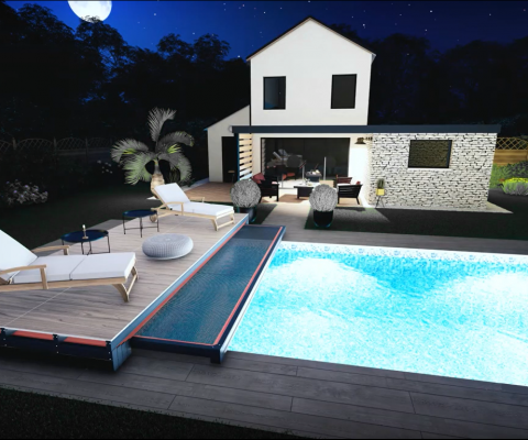 Automatic Sliding Deck Pool Cover